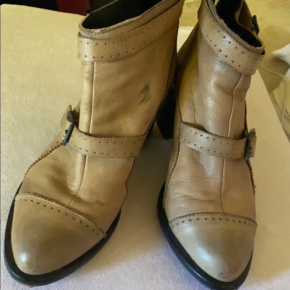 Free People Leather Ankle Booties